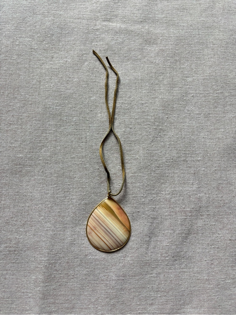 Vintage artisan avant garde boho funky big chunky stone necklace pendant